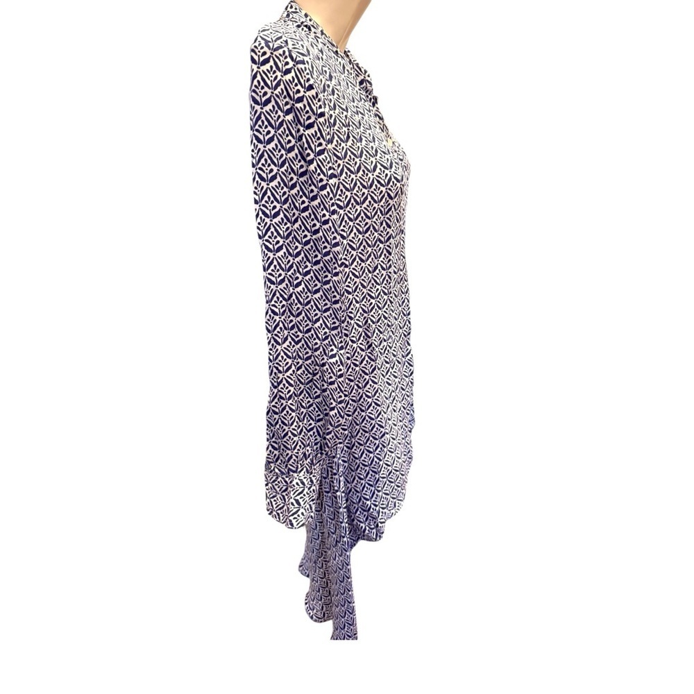 Roberta Roller Rabbit Button Down Tunic Blouse Hi… - image 2